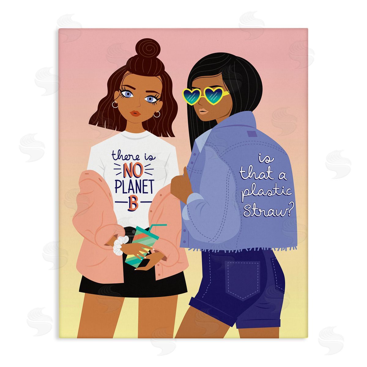 No Planet B Fashion Canvas Wall Art, Home Decor by Ilis Aviles