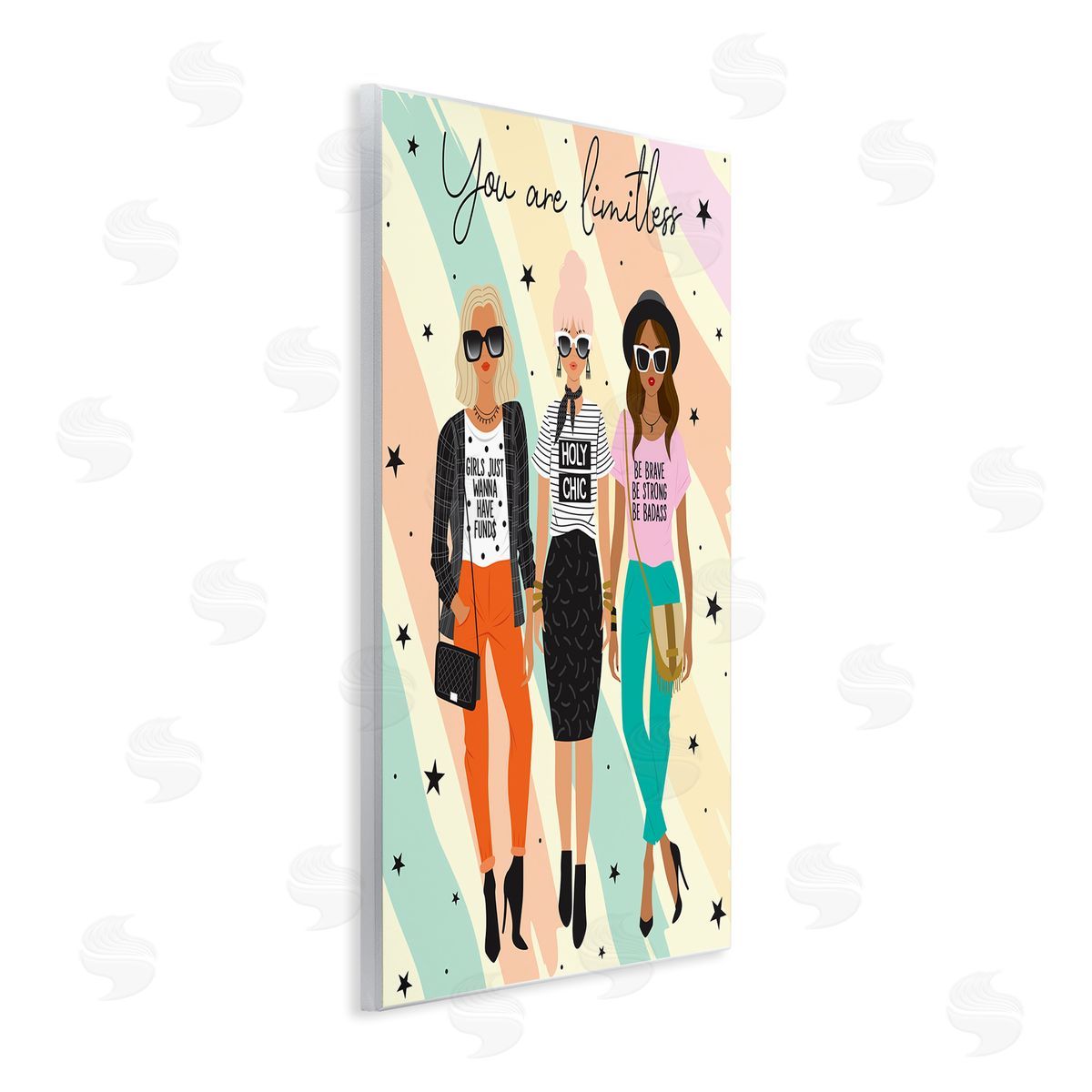 You Are Limitless Fashionistas Wood Plaque Wall Art, Home Decor by Ilis Aviles