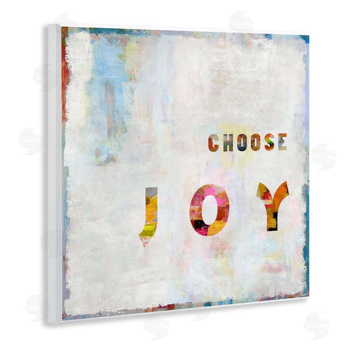 Colorful Choose Joy Phrase Wood Plaque Wall Art, Home Decor by Jamie MacDowell