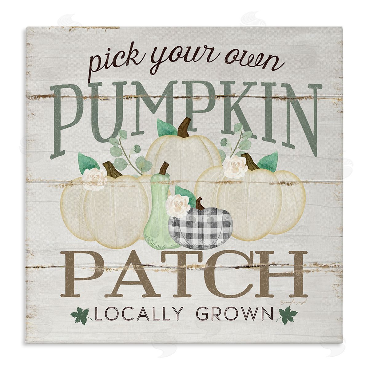 PYO Pumpkin Patch Sign Canvas Wall Art, Home Decor by Jennifer Pugh