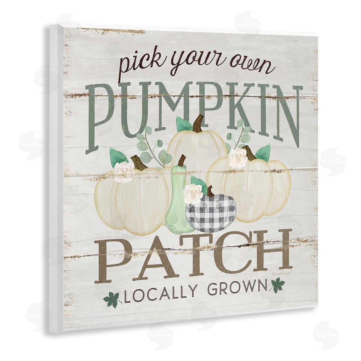 PYO Pumpkin Patch Sign Wood Plaque Wall Art, Home Decor by Jennifer Pugh