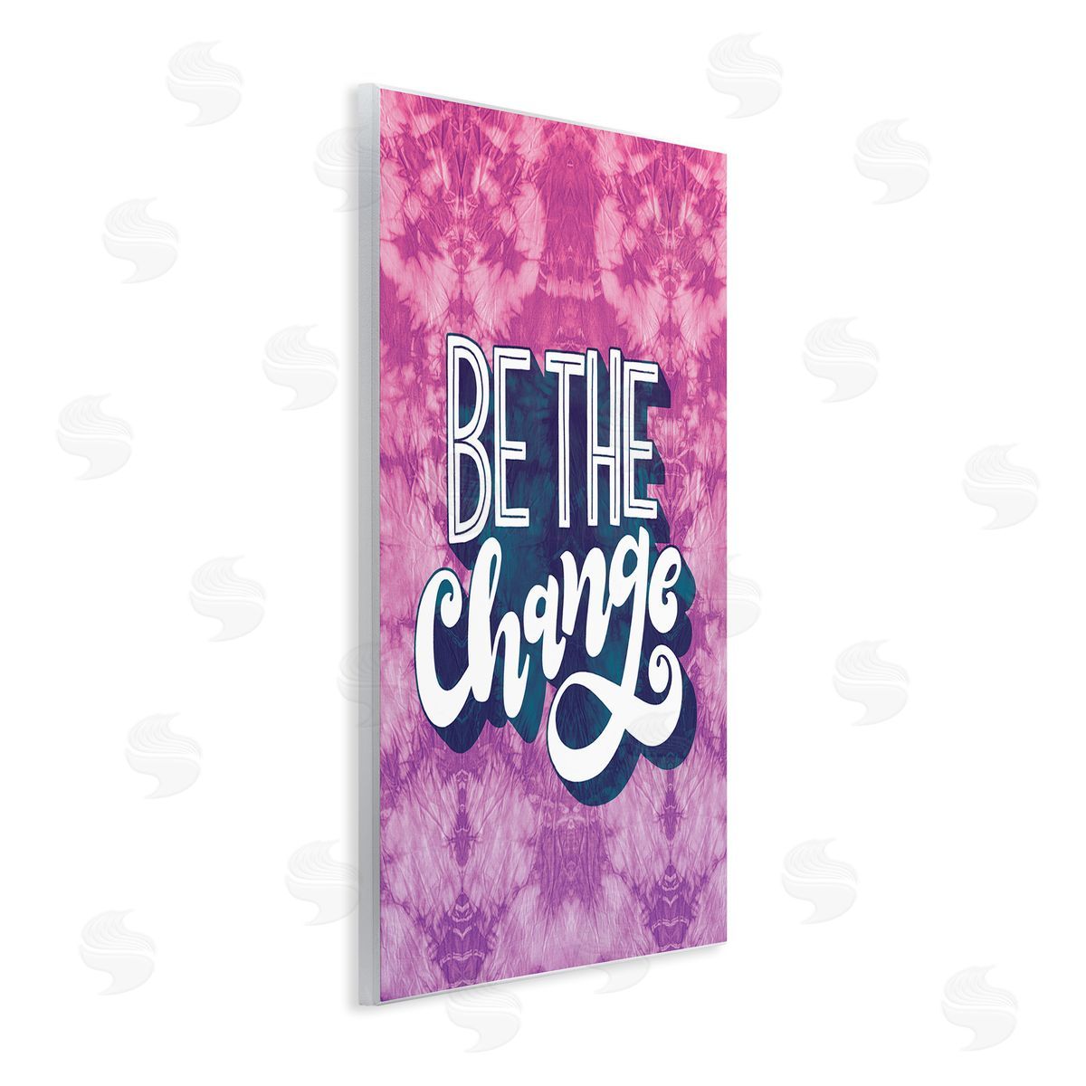 Be the Change Tie Dye Wood Plaque Wall Art, Home Decor by Loni Harris