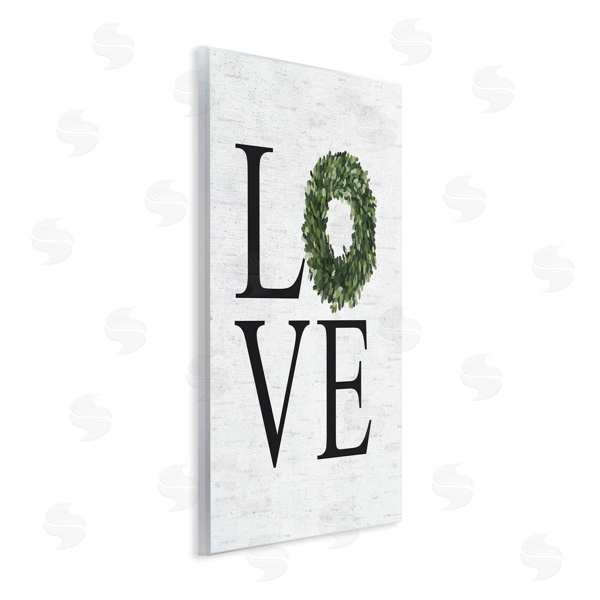 Love Green Wreath Accent Wood Plaque Wall Art, Home Decor by Lettered and Lined