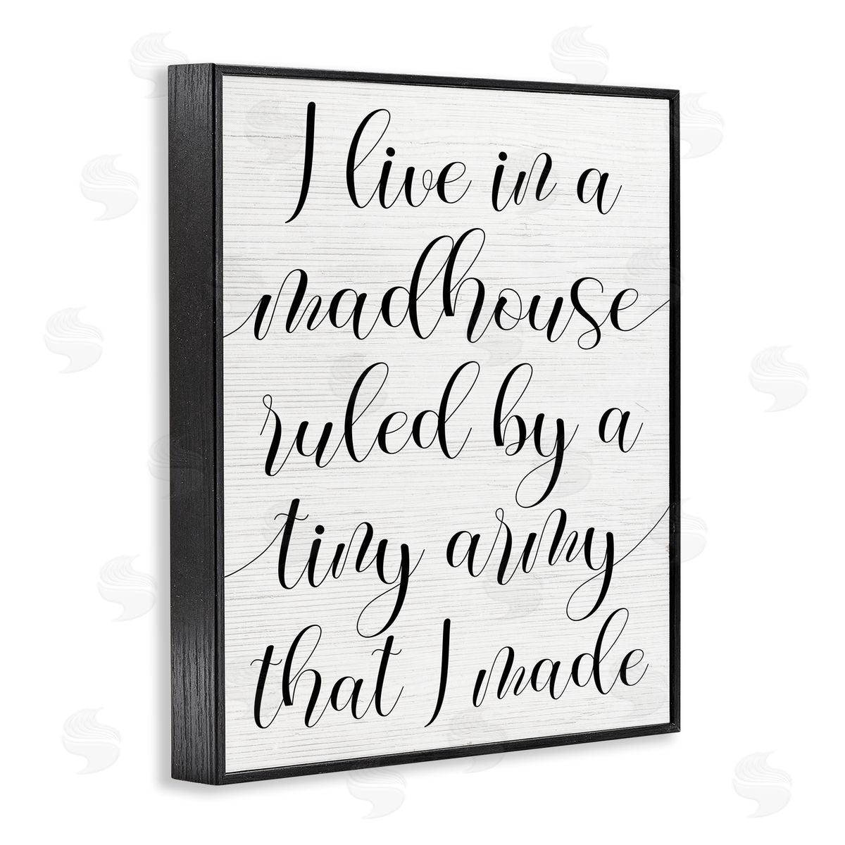 Madhouse Ruled by Children Black Frame Print Wall Art, Home Decor by Stupell Studio