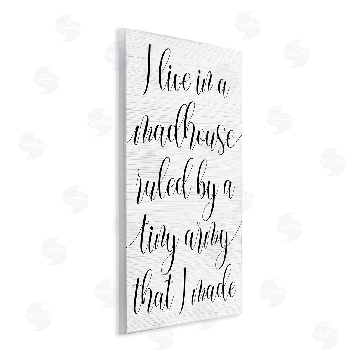 Madhouse Ruled by Children Wood Plaque Wall Art, Home Decor by Stupell Studio