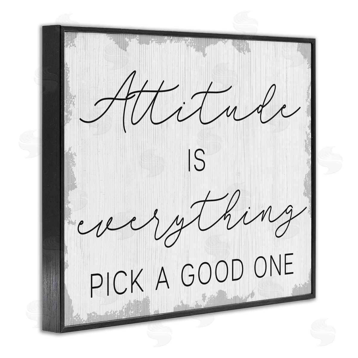 Pick A Good Attitude Black Frame Print Wall Art, Home Decor by Stupell Studio