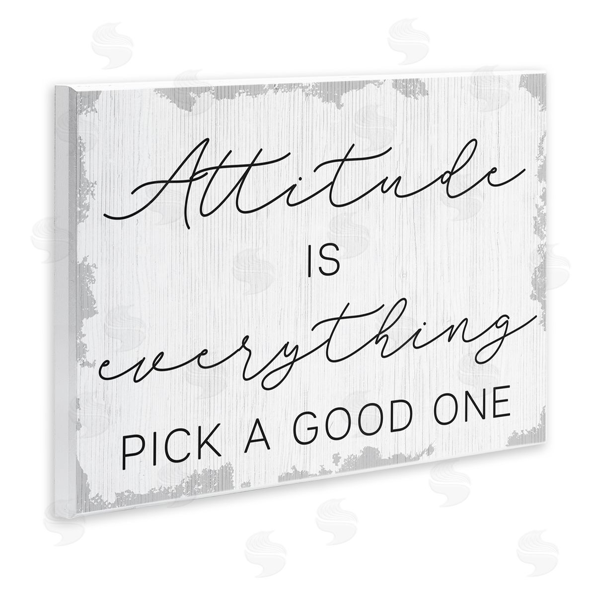 Pick A Good Attitude Wood Plaque Wall Art, Home Decor by Stupell Studio
