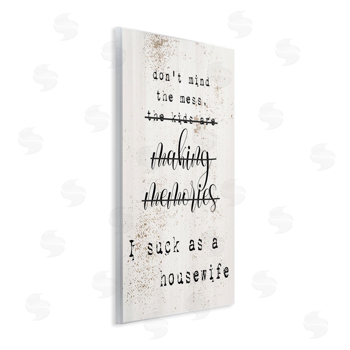 Don't Mind the Mess Wood Plaque Wall Art, Home Decor by Stupell Studio