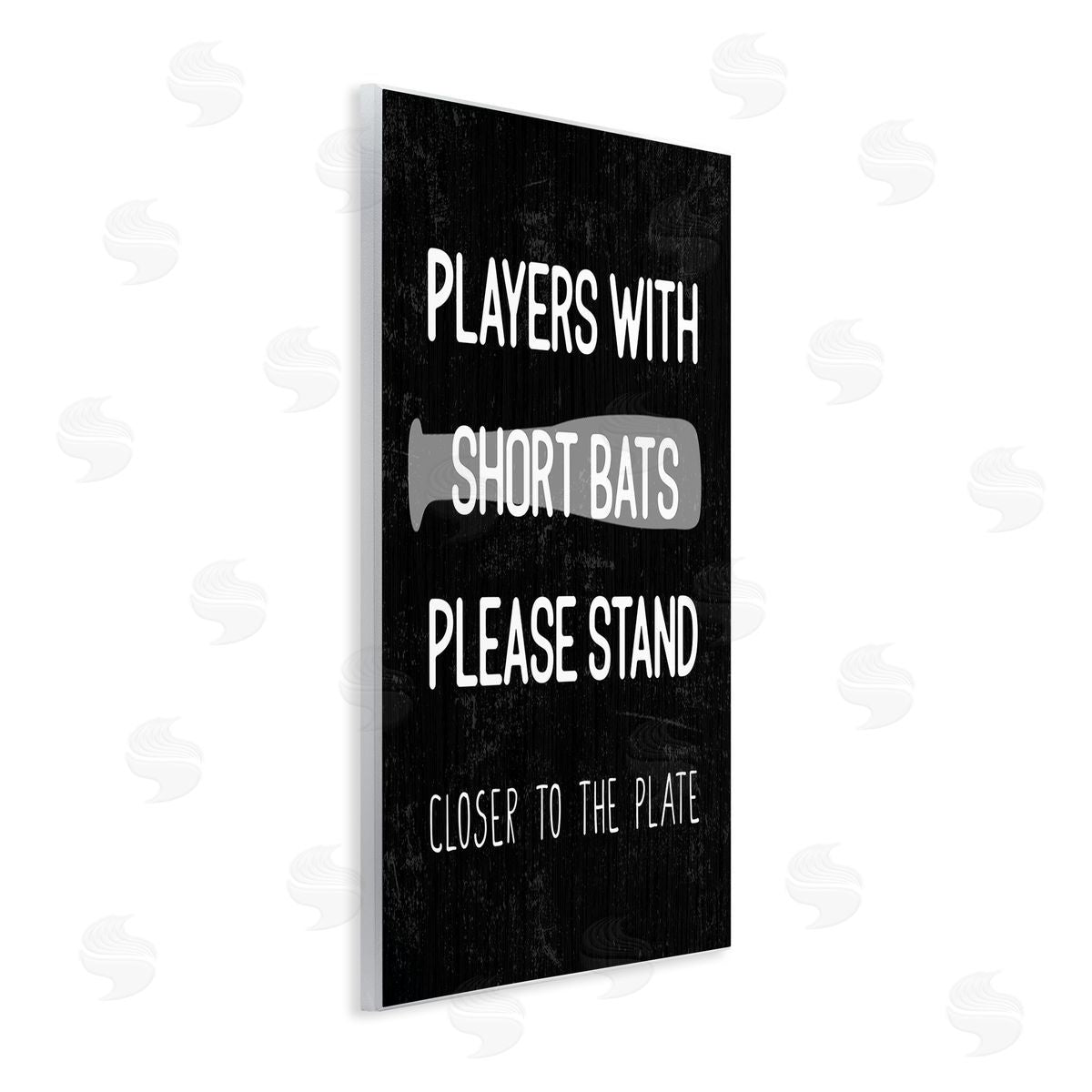 Short Bats Closer to the Plate Wood Plaque Wall Art, Home Decor by Stupell Studio