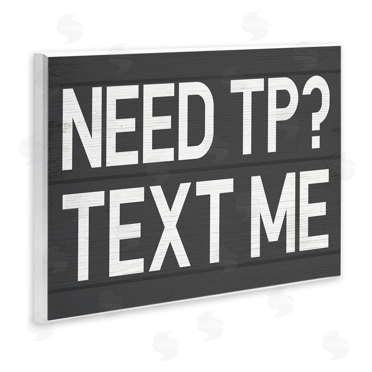 Need TP? Text Me Wood Plaque Wall Art, Home Decor by Stupell Studio