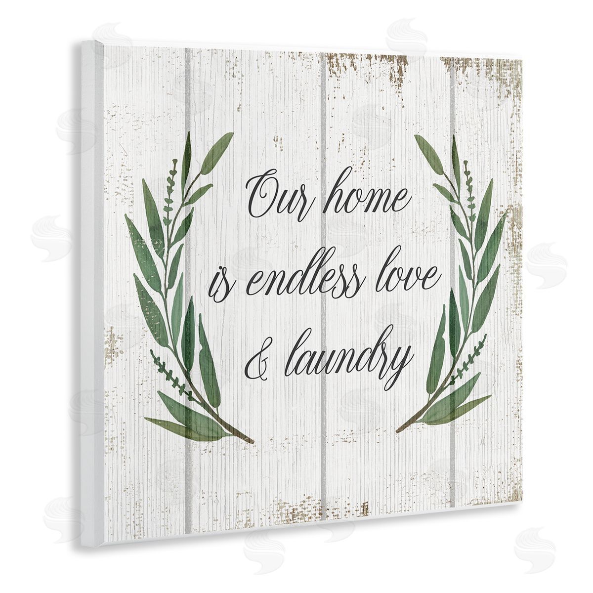 Endless Love and Laundry Wood Plaque Wall Art, Home Decor by Stupell Studio