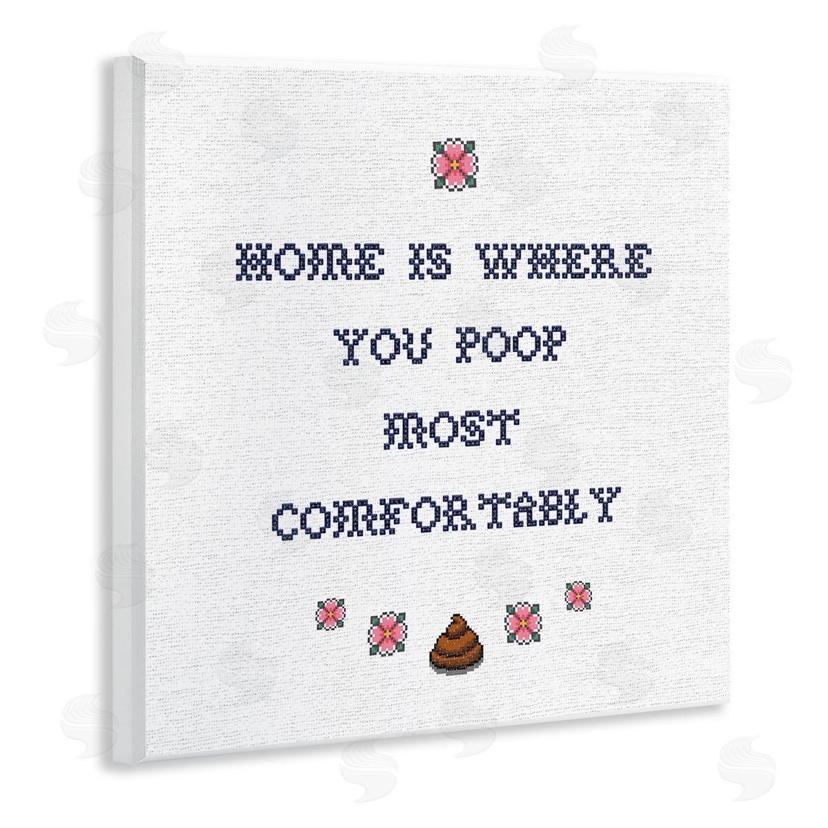 Home Is Where You Poop Wood Plaque Wall Art, Home Decor by Stupell Studio
