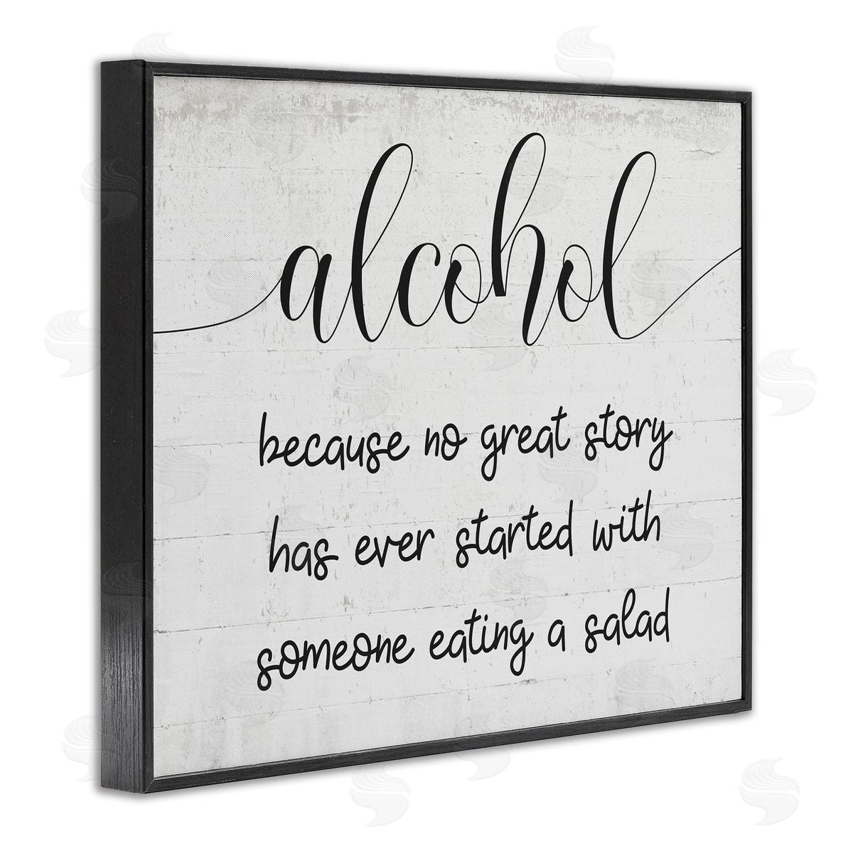 Alcohol for Great Story Black Frame Print Wall Art, Home Decor by Stupell Studio