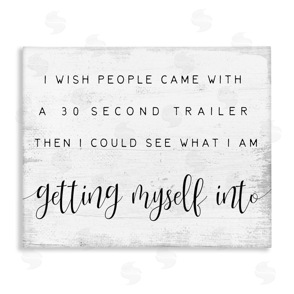 People had 30 Second Trailer Canvas Wall Art, Home Decor by Stupell Studio