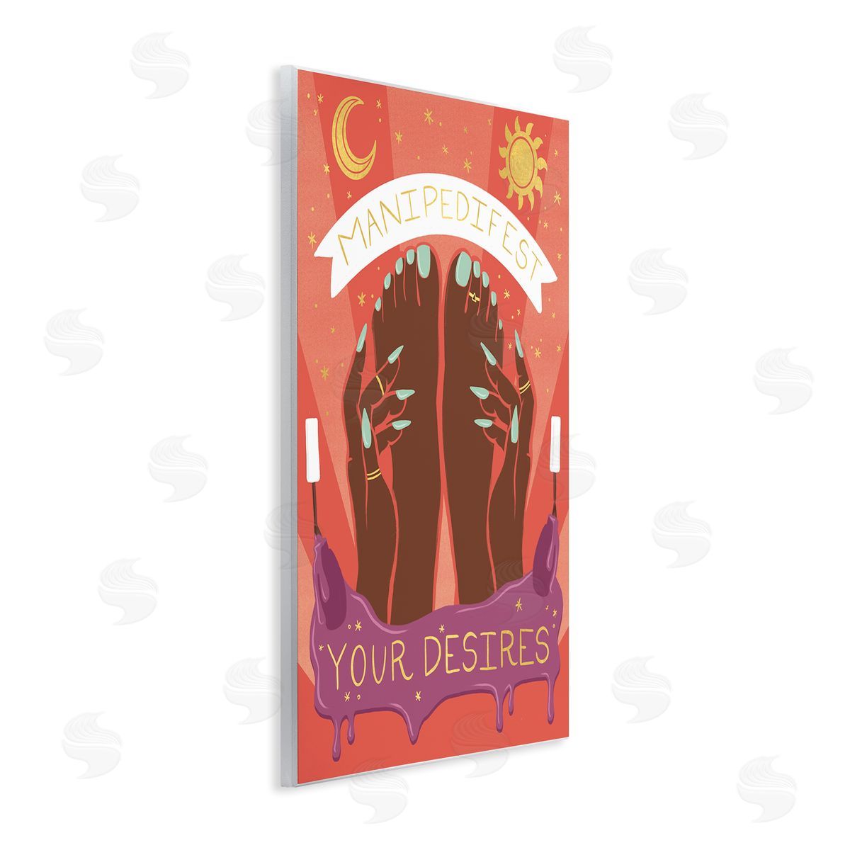 Manipedifest Your Desires Wood Plaque Wall Art, Home Decor by Richelle Lynn Garn