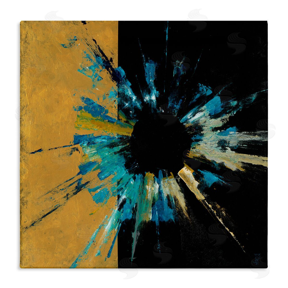 Cosmic Abstract Painting Canvas Wall Art, Home Decor by Dina D'Argo