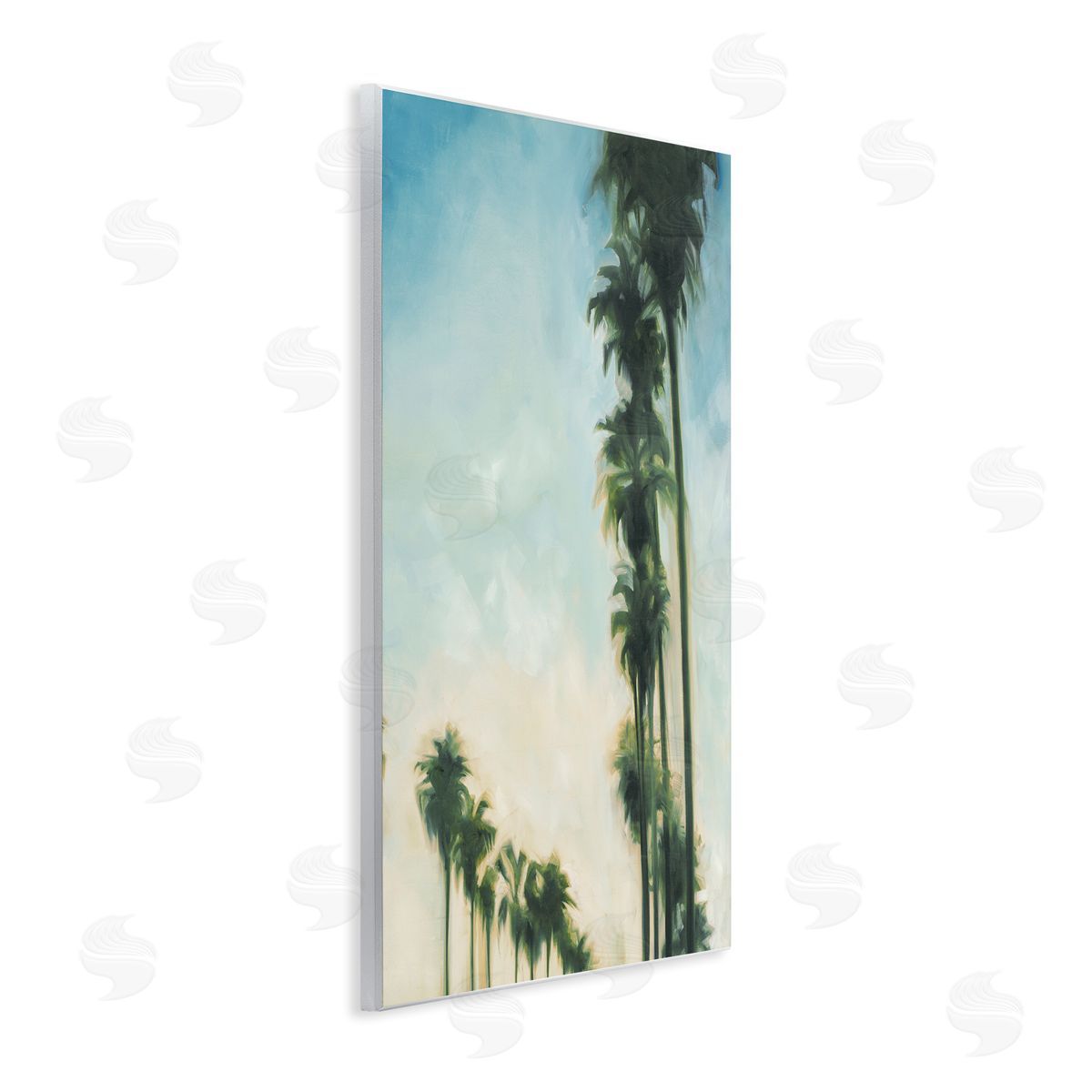 Hollywood Palm Trees Wood Plaque Wall Art, Home Decor by KC Haxton