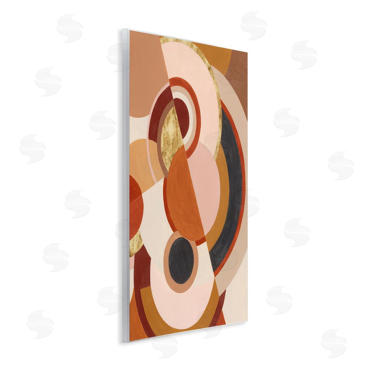 Tectonic Earth Abstract Design Wood Plaque Wall Art, Home Decor by Grace Popp
