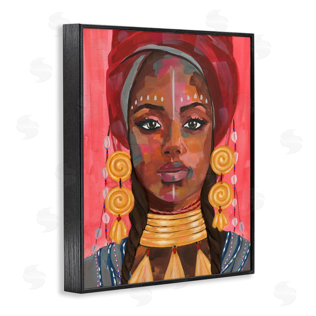 Ornament Empress Portrait Black Frame Print Wall Art, Home Decor by Annie Warren