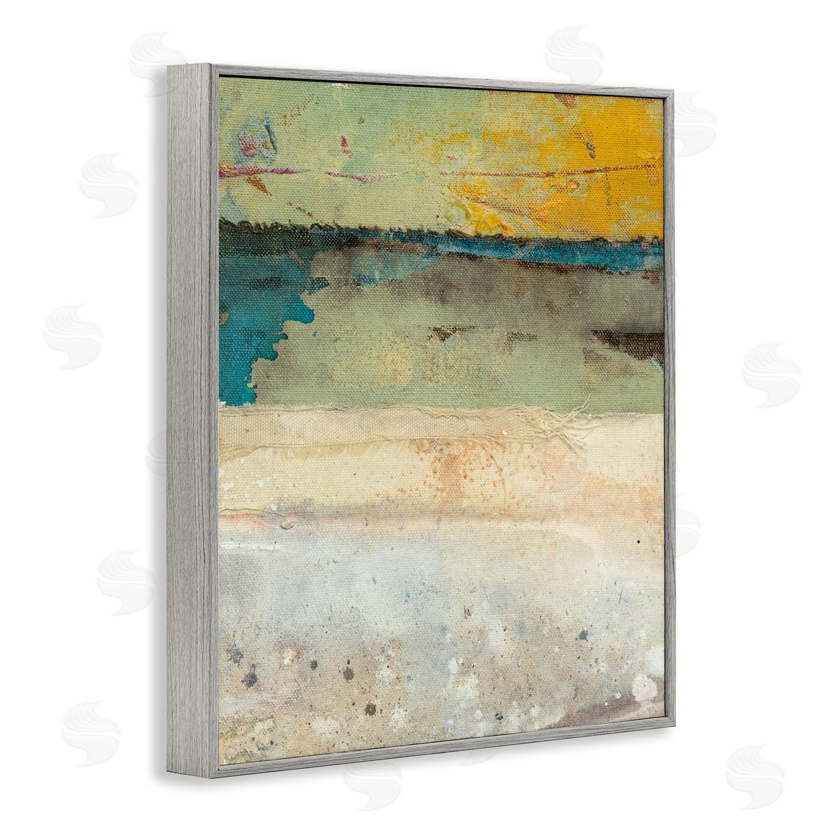 Broken to Beautiful Painting Grey Frame Print Wall Art, Home Decor by Erin Ashley