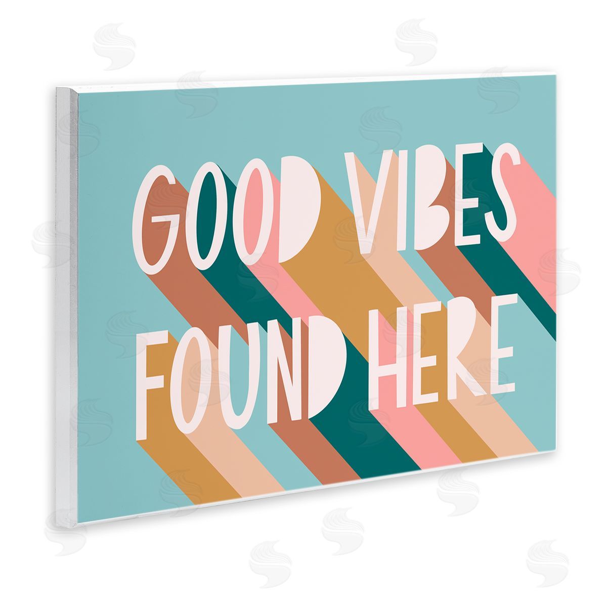 Amanda Houston Good Vibes Found Here Color Pop Wall Plaque Art