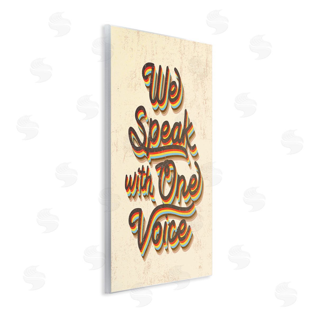 Stupell Studio Speak with One Voice Script Typography Wall Plaque Art