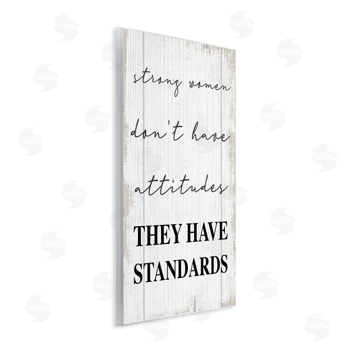 Stupell Studio Strong Women Have Standards Rustic Wall Plaque Art