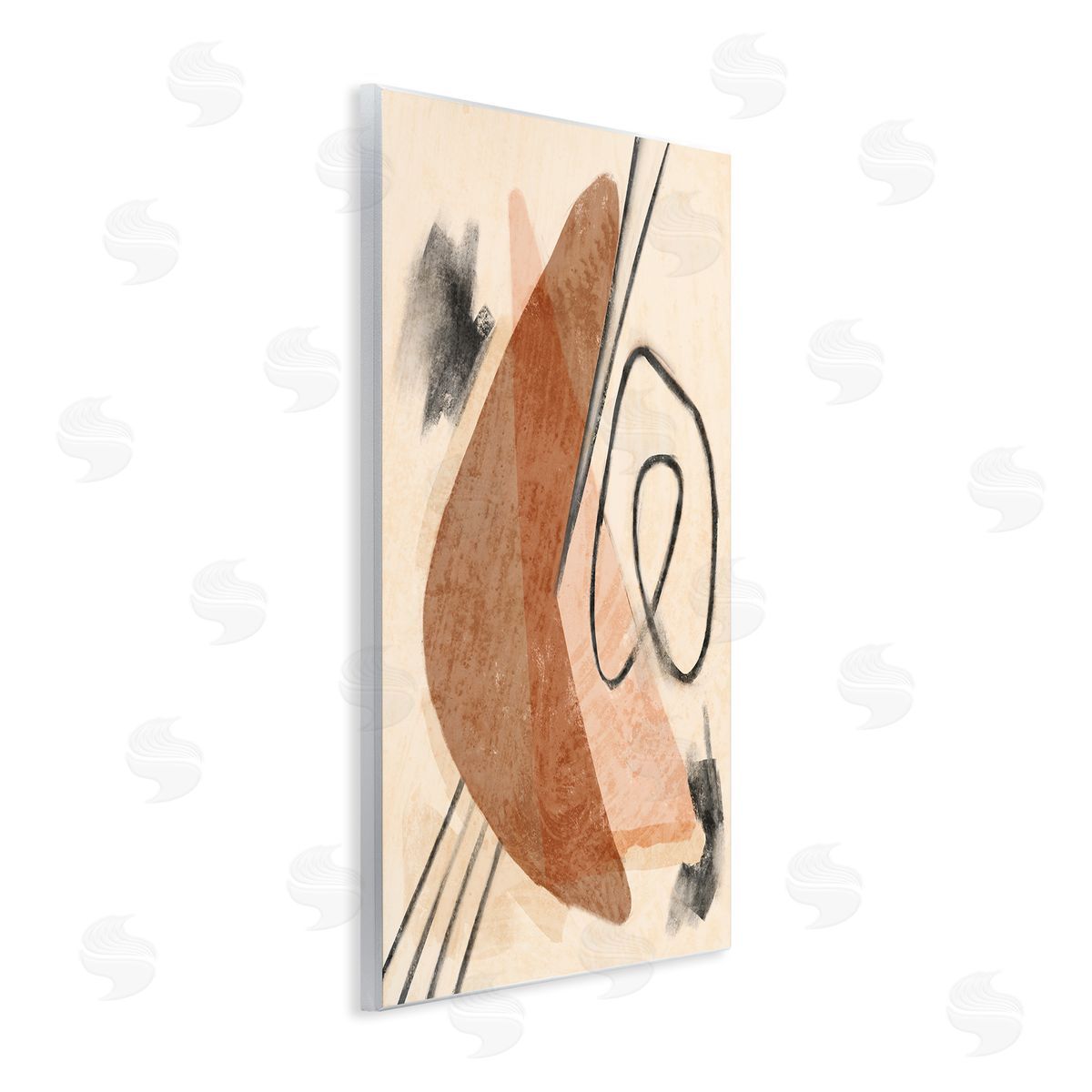 Stupell Studio Layered Boomerang Abstract Linework Wall Plaque Art