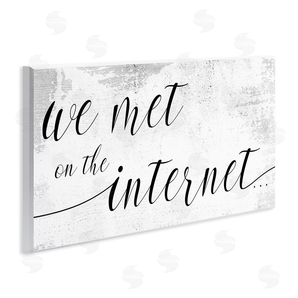Stupell Studio Met on Internet Distressed Design Wall Plaque Art