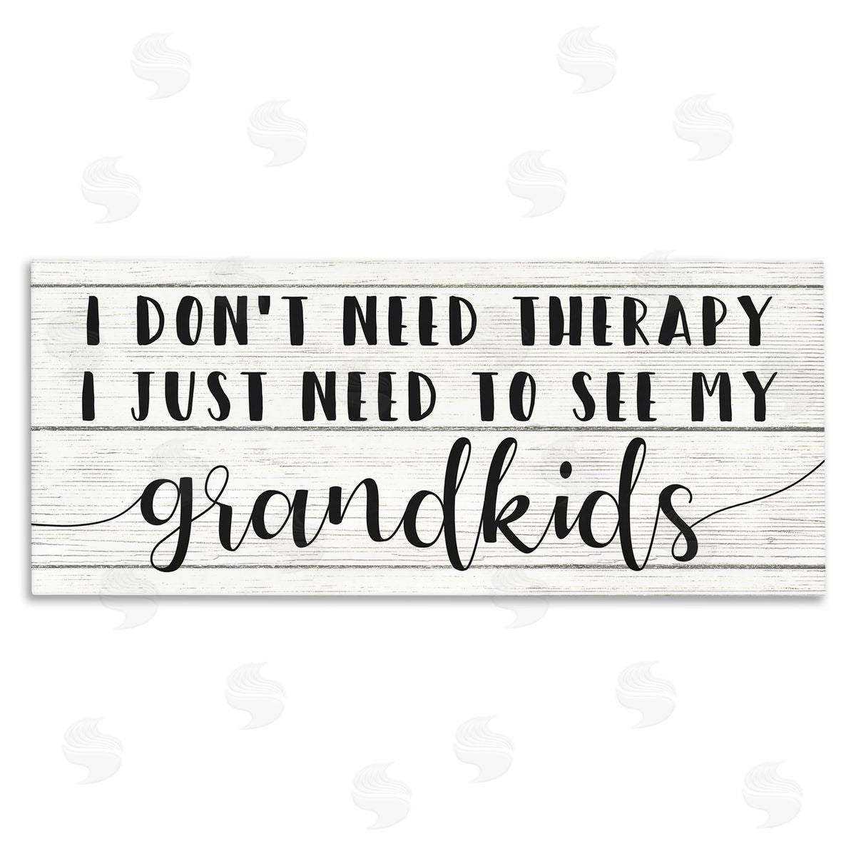 Stupell Studio Need My Grandkids Funny Therapy Reference Canvas Wall Art