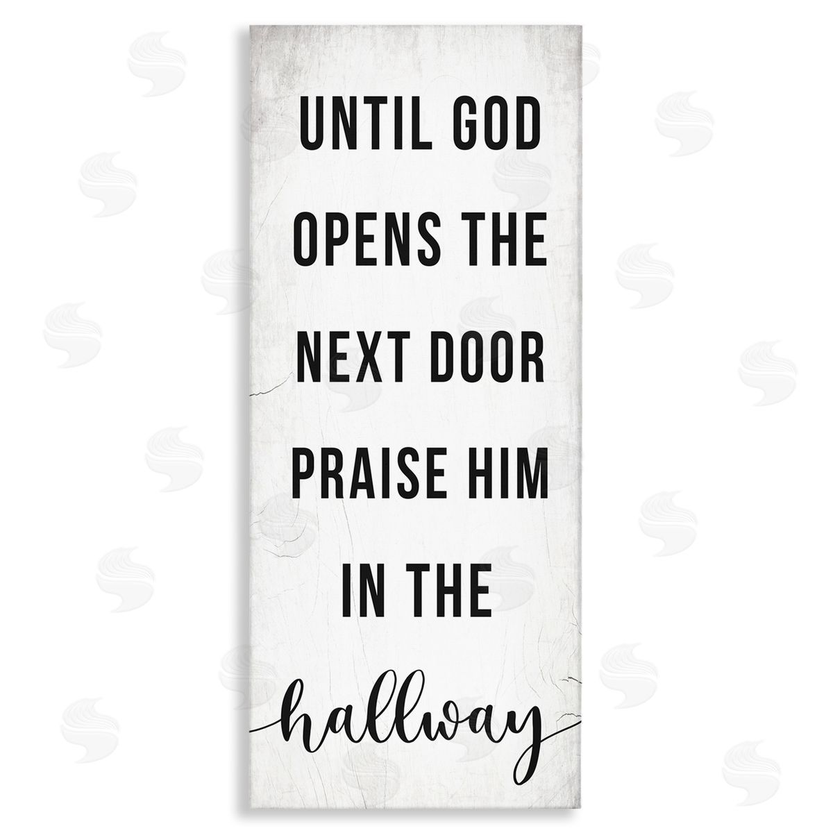 Stupell Studio God Opens the Door Phrase Canvas Wall Art