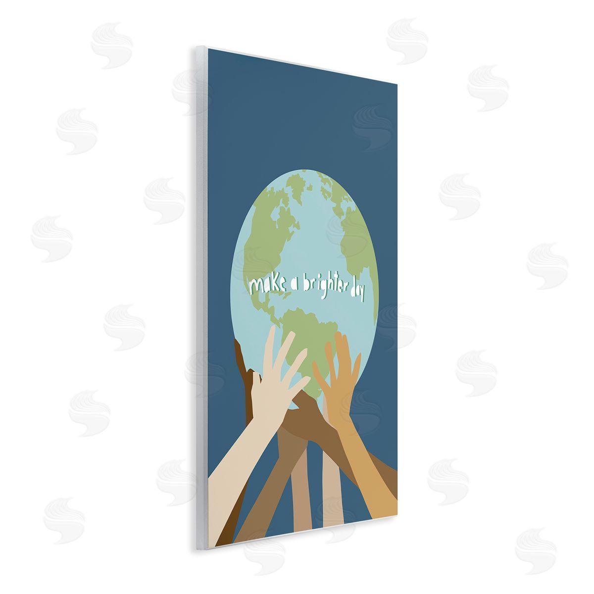 Jen Bucheli Brighter Day Diverse Hands Wall Plaque Art