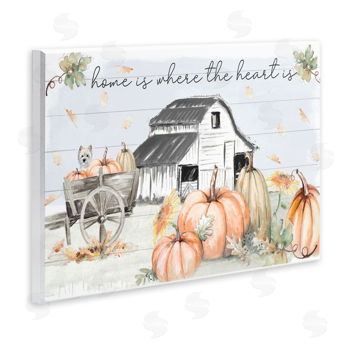 Patricia Pinto Autumn Harvest Home and Heart Wall Plaque Art