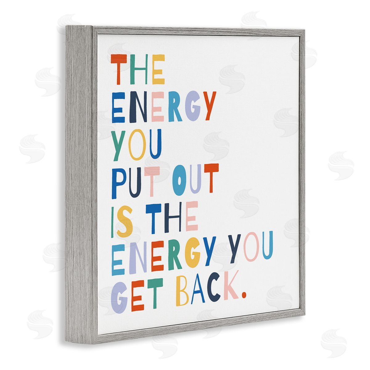 Motivational Rainbow Phrase Grey Frame Print Wall Art, Home Decor by Moira Hershey