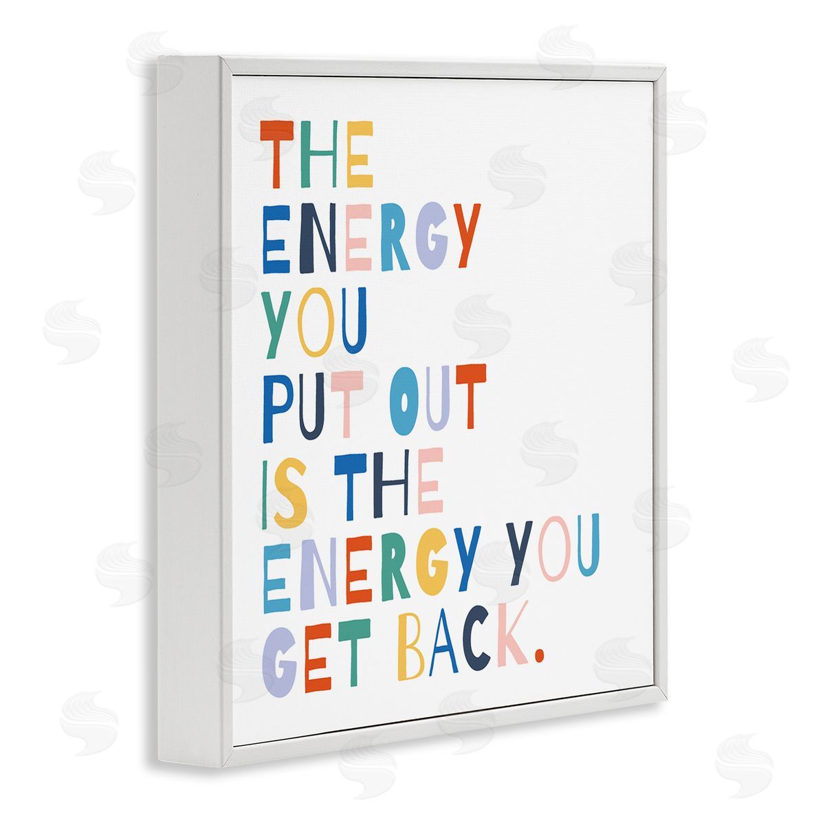 Motivational Rainbow Phrase White Frame Print Wall Art, Home Decor by Moira Hershey