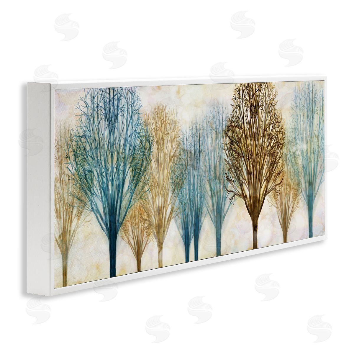 Chris Donovan Autumn Tree Forest Bare Branches White Framed Giclee Wall Art