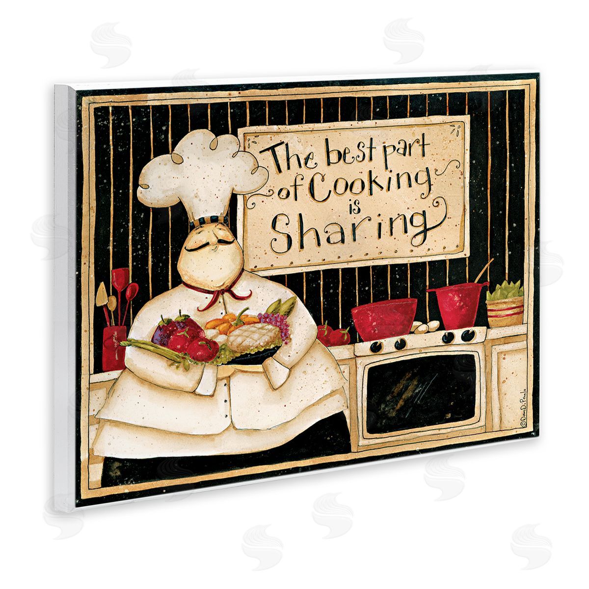 Dan DiPaolo Cooking Is Sharing Vintage Chef Wall Plaque Art