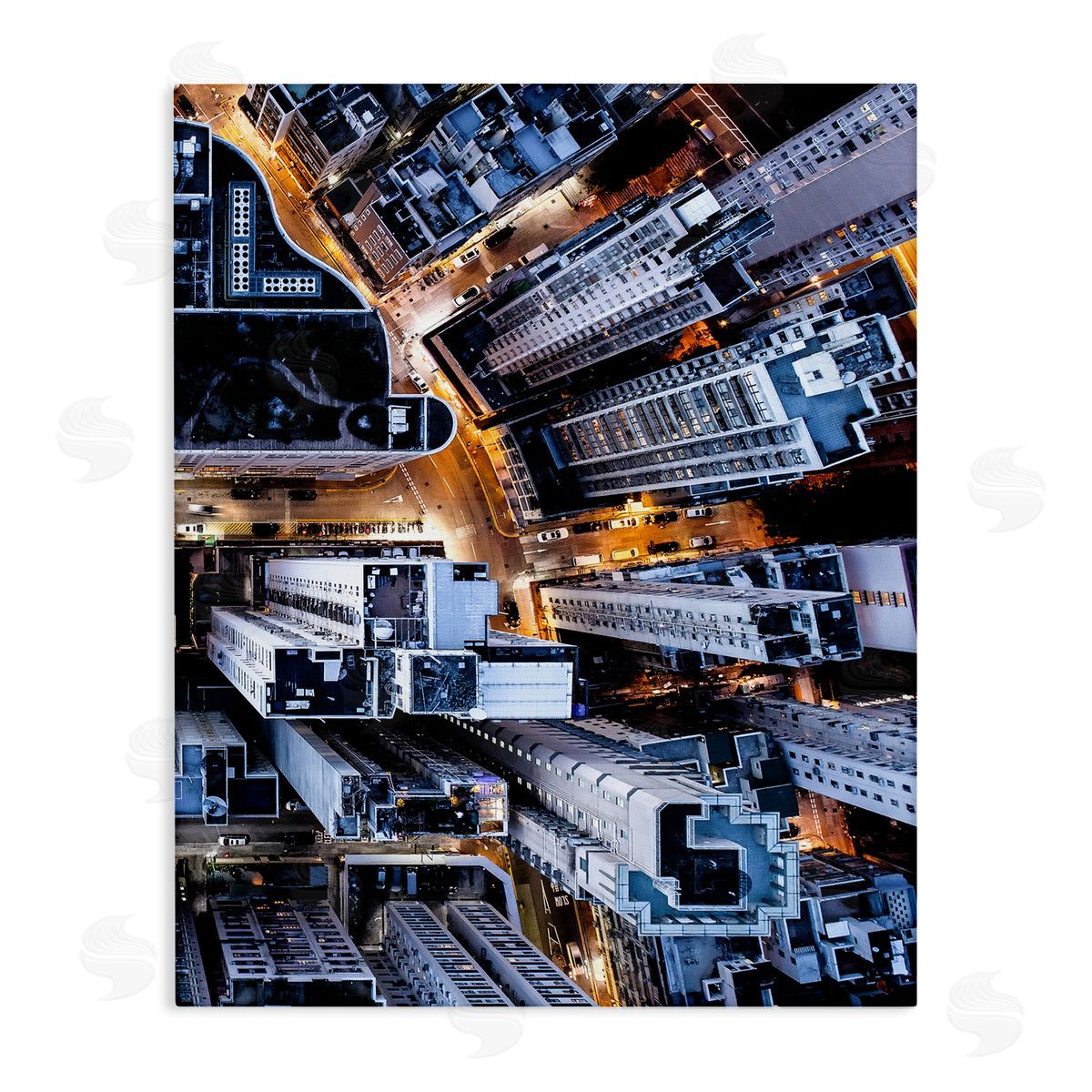PhotoINC. Studio City Streets Aerial Building Architecture Canvas Wall Art