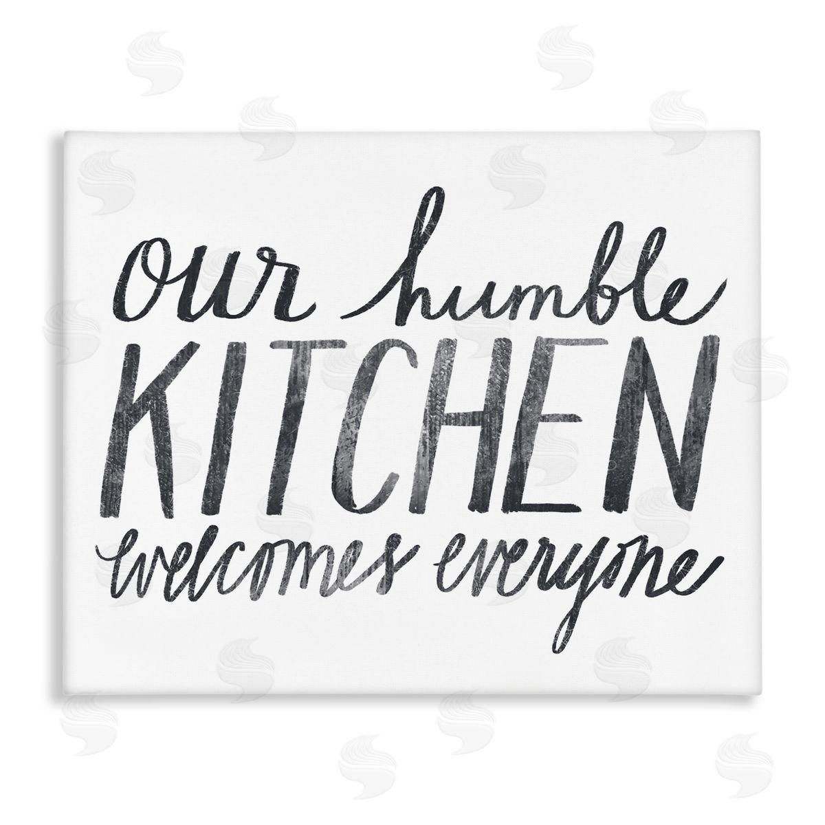 Katie Doucette Our Humble Kitchen Distressed Text Canvas Wall Art