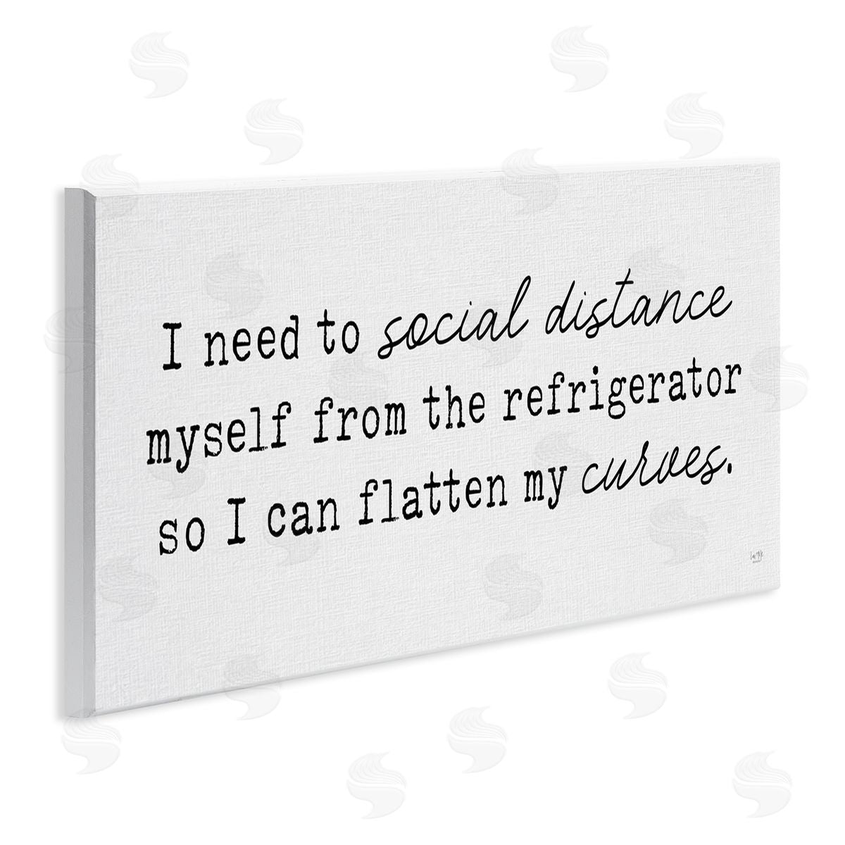 Lux + Me Designs Social Distance from Refrigerator Kitchen Humor Wall Plaque Art