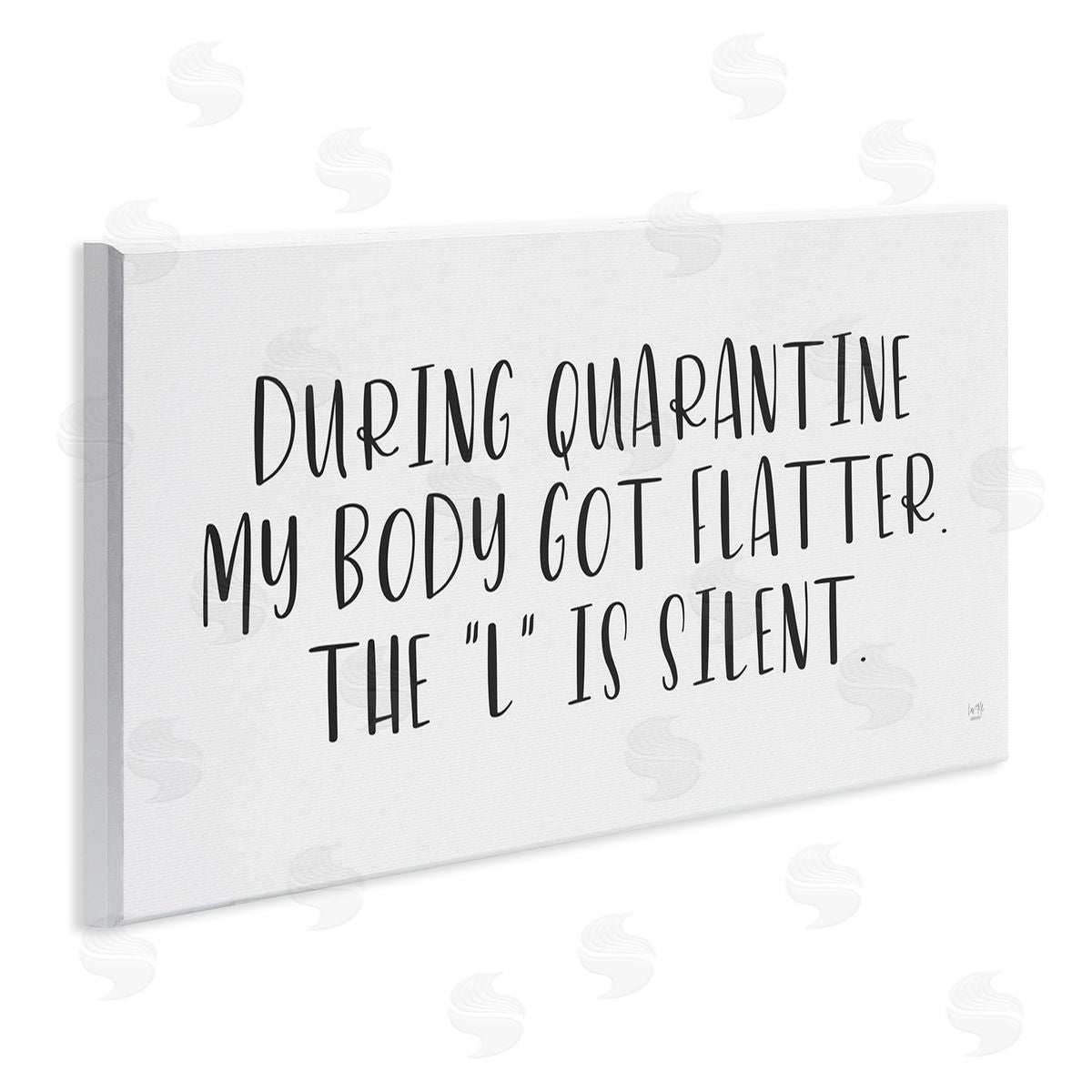 Lux + Me Designs Quarantine Body Weight Humor Wall Plaque Art