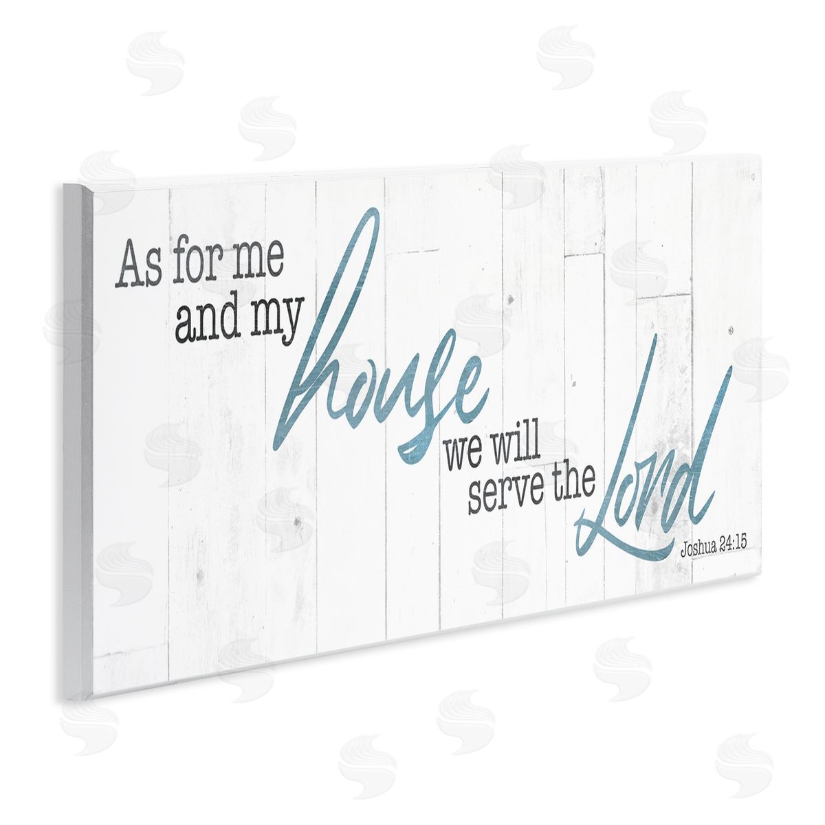 Milli Villa Our House Serves the Lord Rustic  Wall Plaque Art