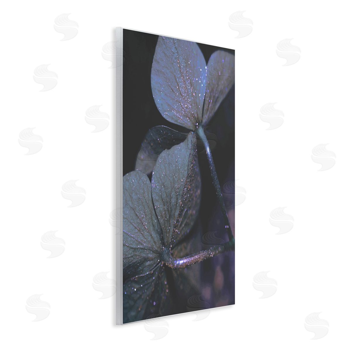 Stupell Studio Dark Tone Glittered Clover Petals  Wall Plaque Art