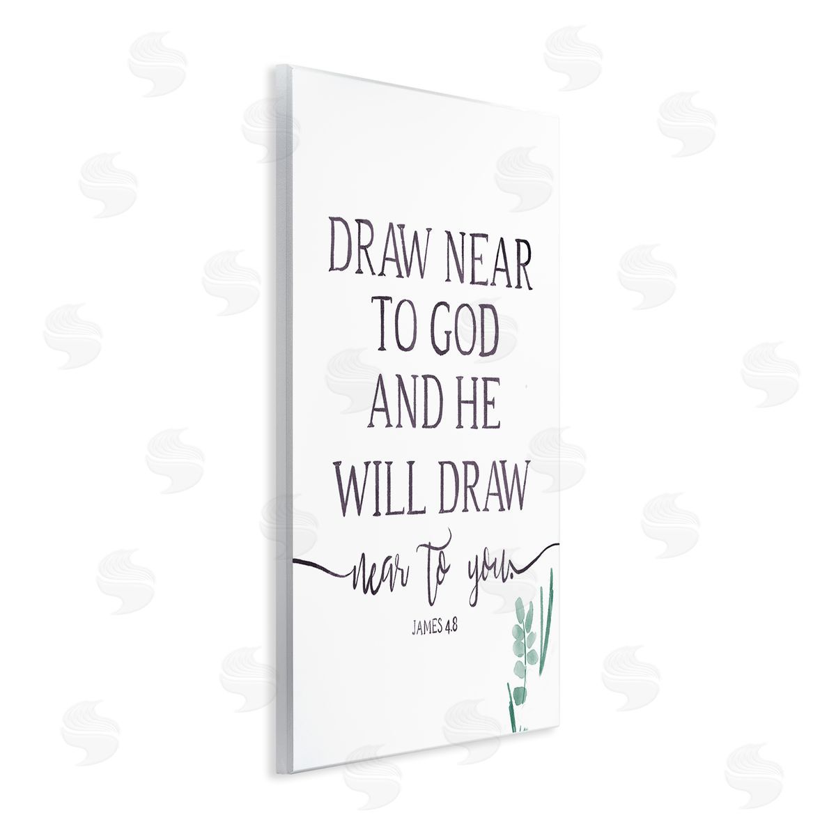 OnRei He Will Draw Near Green Sprout Wall Plaque Art