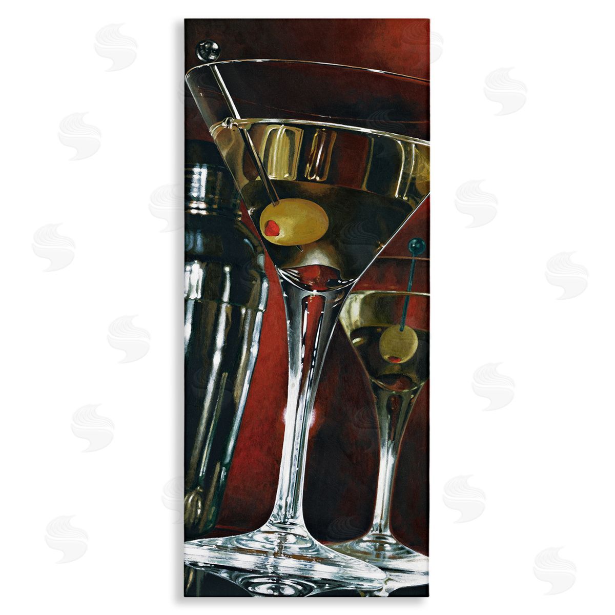 Stefano Ferreri Dirty Martinis Hyper Realistic Painting Canvas Wall Art