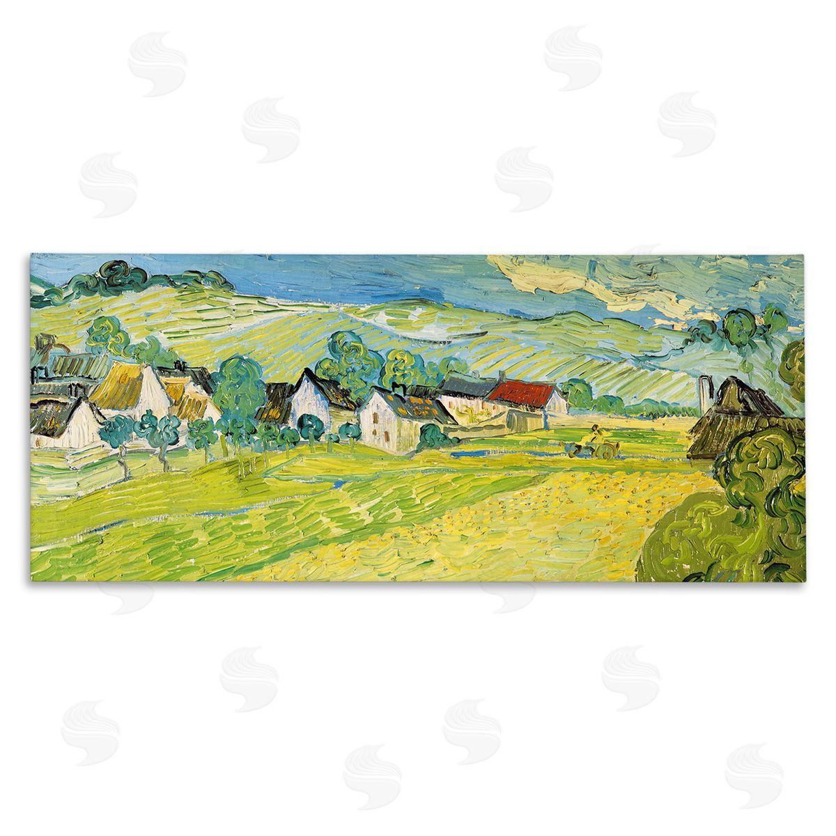 Van Gogh Sunny View Painting Canvas Wall Art, Home Decor by Vincent Van Gogh
