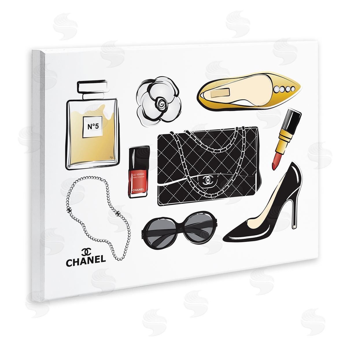 Martina Pavlova Designer Fashion Accessories Glam Wall Plaque Art