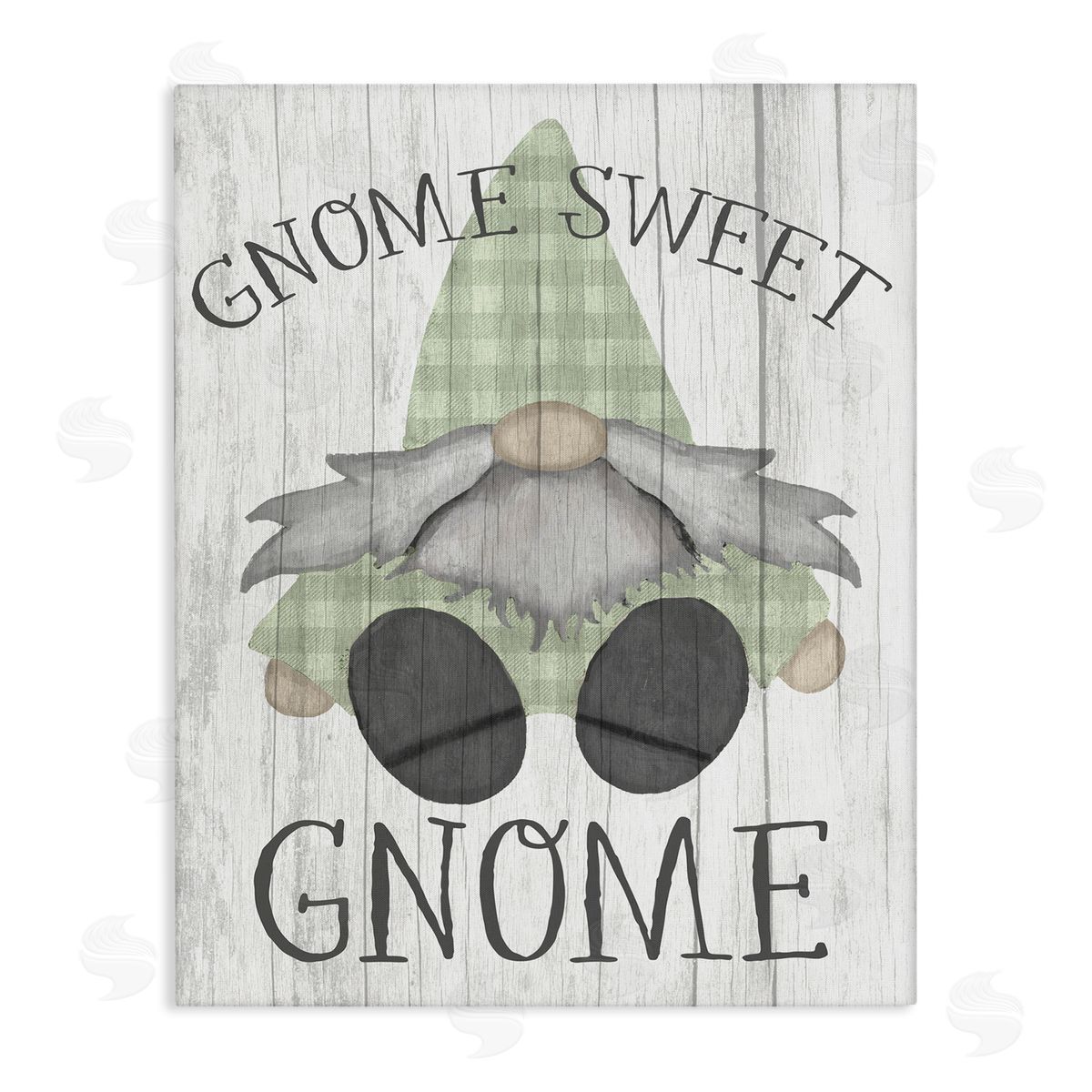 Stupell Studio Gnome Sweet Gnome Garden Pun Canvas Wall Art