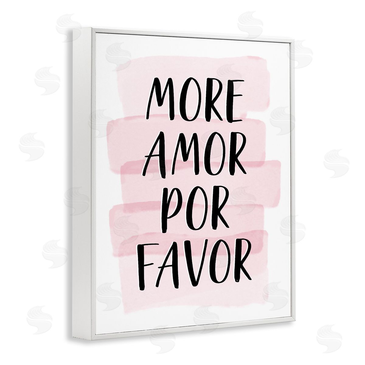 Martina Pavlova More Amor Por Favor Pink White Framed Giclee Wall Art