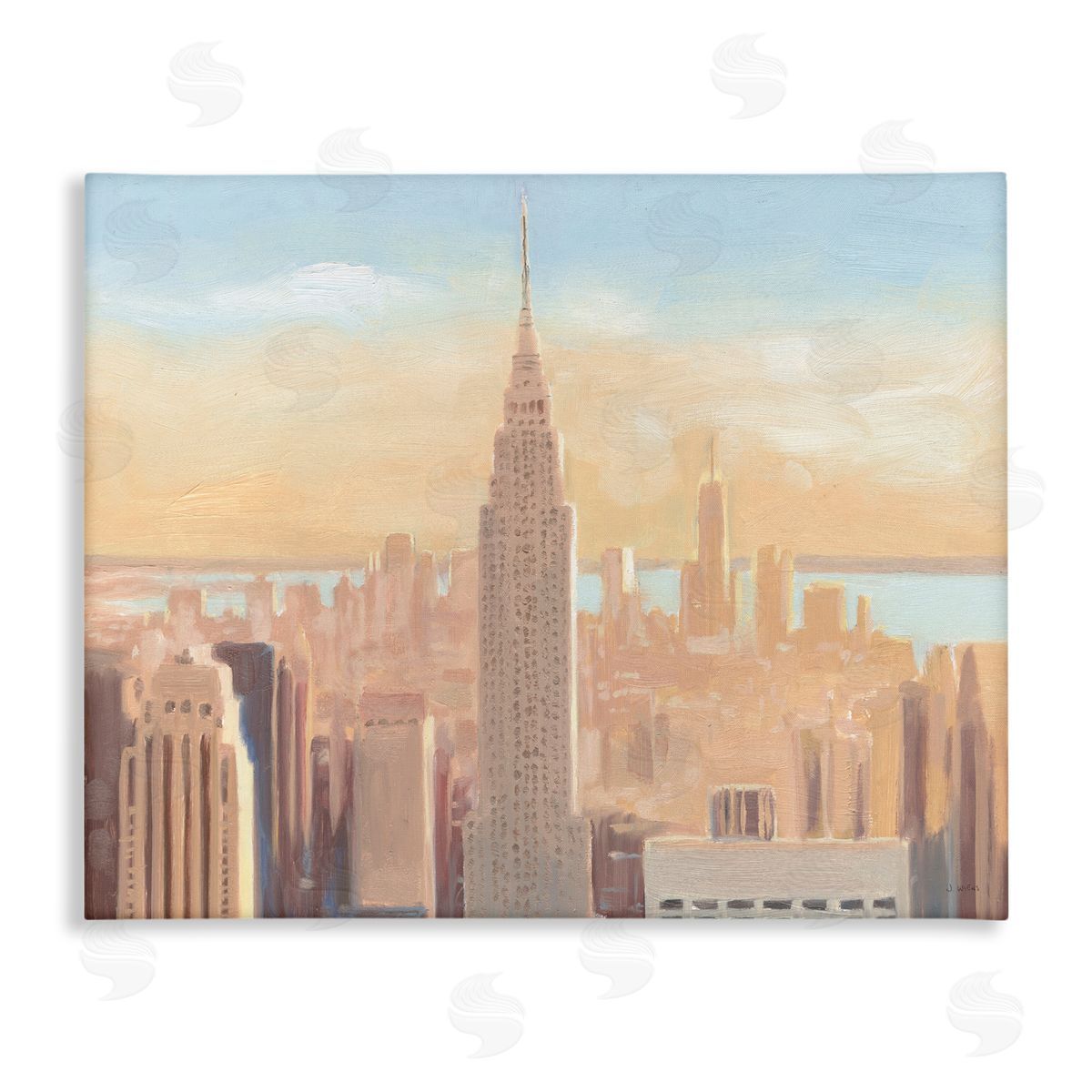 James Wiens Manhattan Cityscape at Dawn Urban Architecture Canvas Wall Art